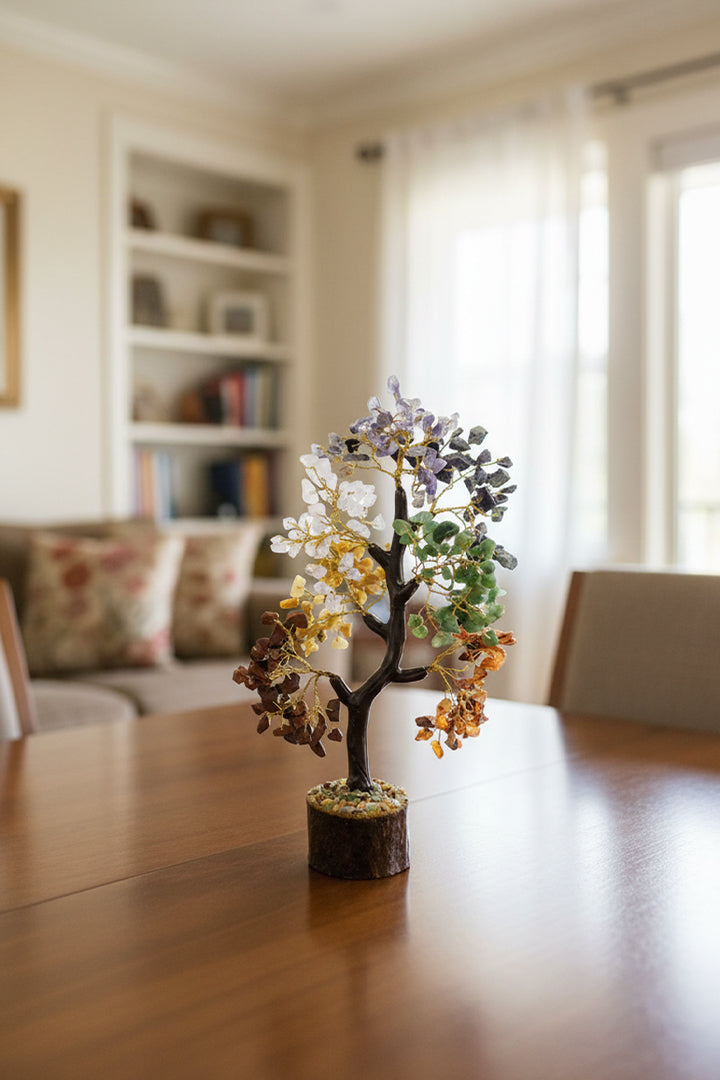 SEVEN CHAKRA TREE 300 BEADS - Energy, Balance & Elegant Décor