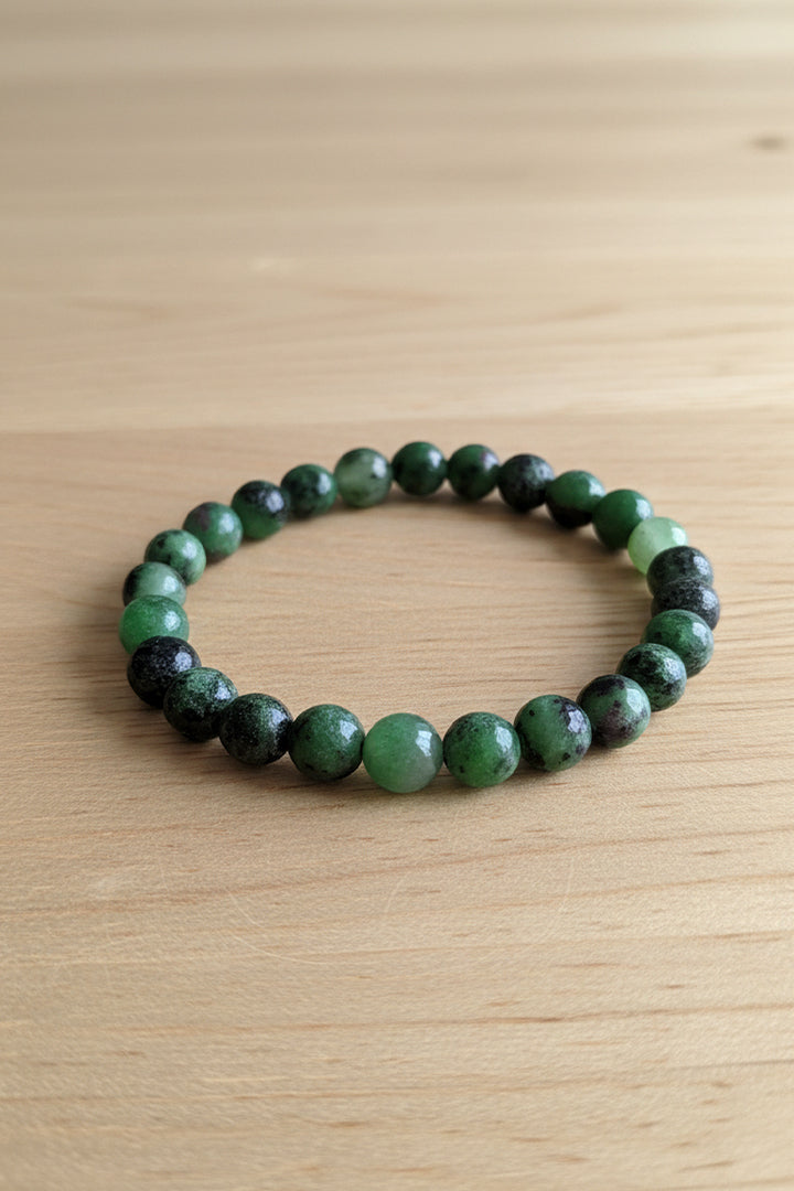 RUBY ZIOSITE BRACELET -  Passion & Emotional Healing