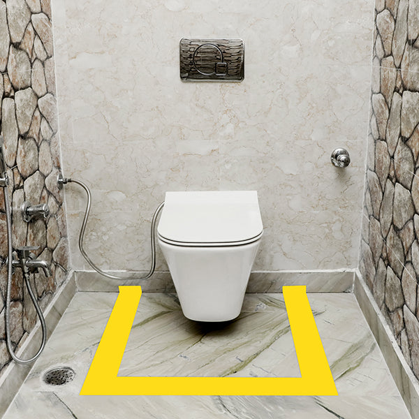 YELLOW VASTU CORRECTION TAPE | 1 INCH | LENGTH- 16 METER APPROX | TOILET VASTU REMEDY | PACK OF 1