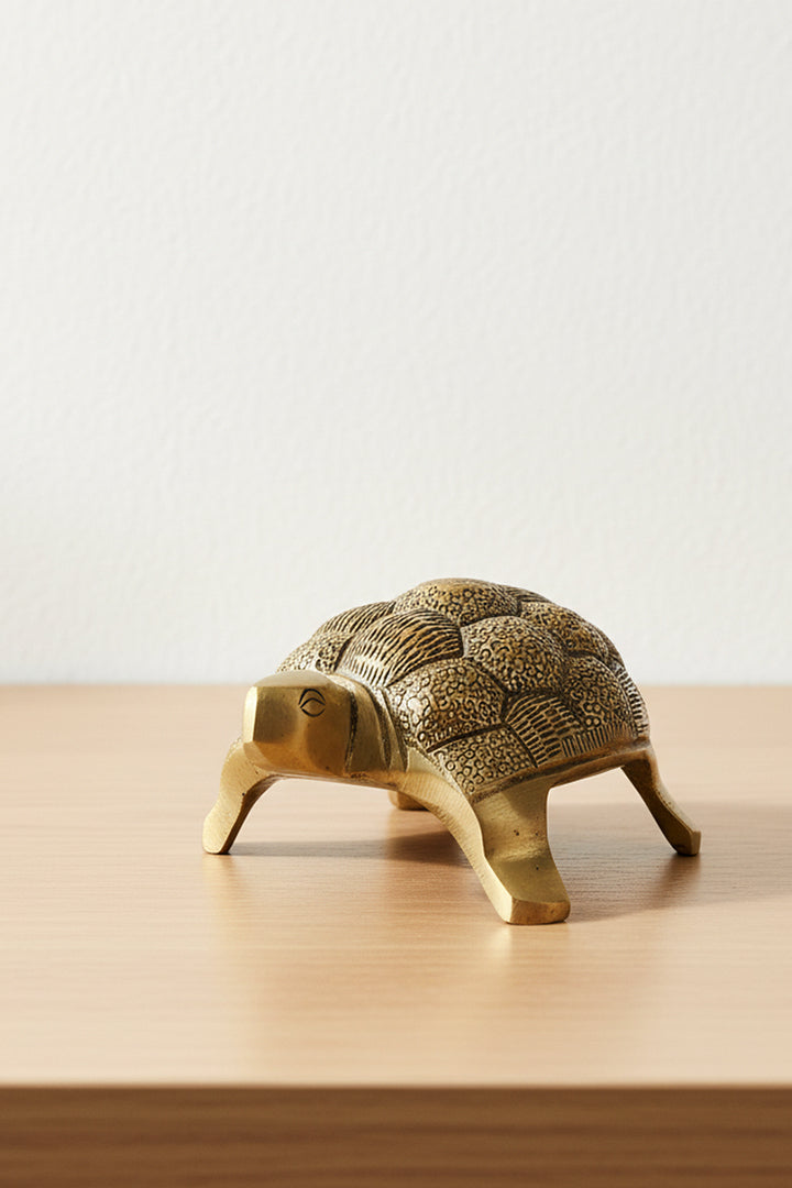 VASTU VARDAN BRASS HOLLOW SMALL TURTLE