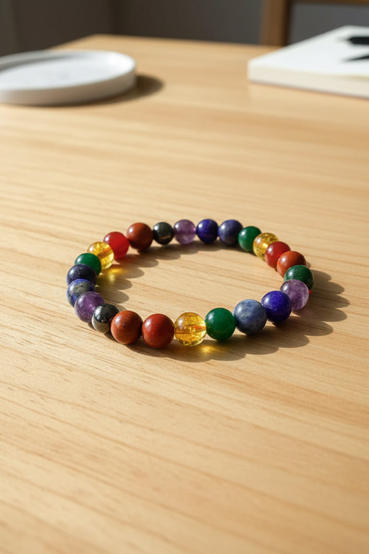 SEVEN CHAKRA SINGLE BRACELET - Balance & Energy Alignment