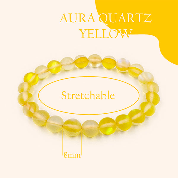 VASTU VARDAN AURA QUARTZ YELLOW  BRACELET
