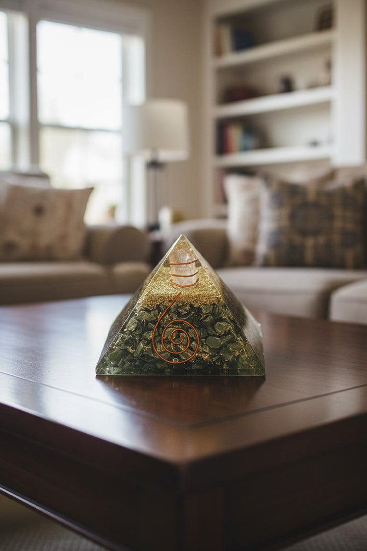 2 INCH PYRITE CRYSTAL PYRAMID -  Wealth & Focus Energy Generator