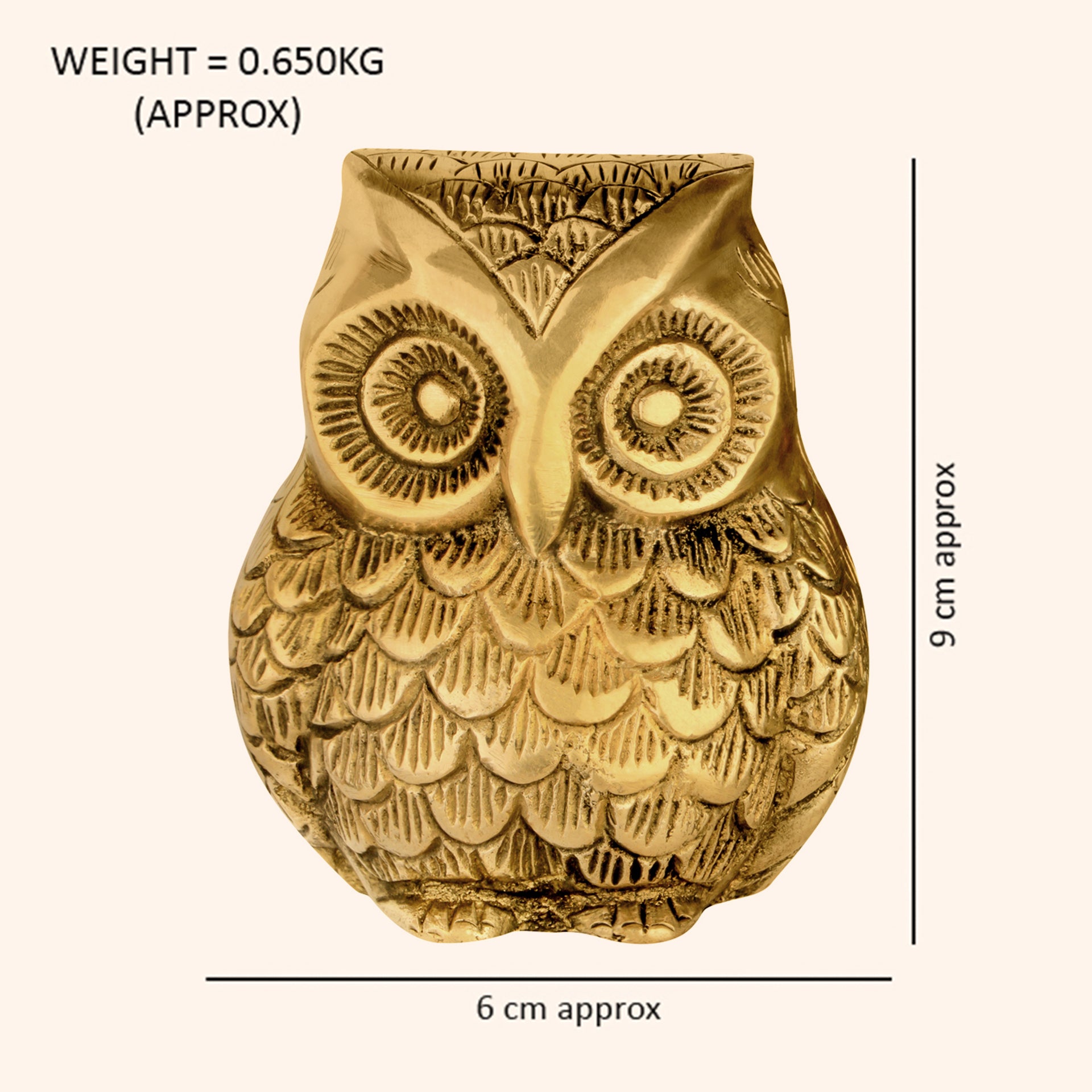 VASTU VARDAN BRASS OWL STATUE
