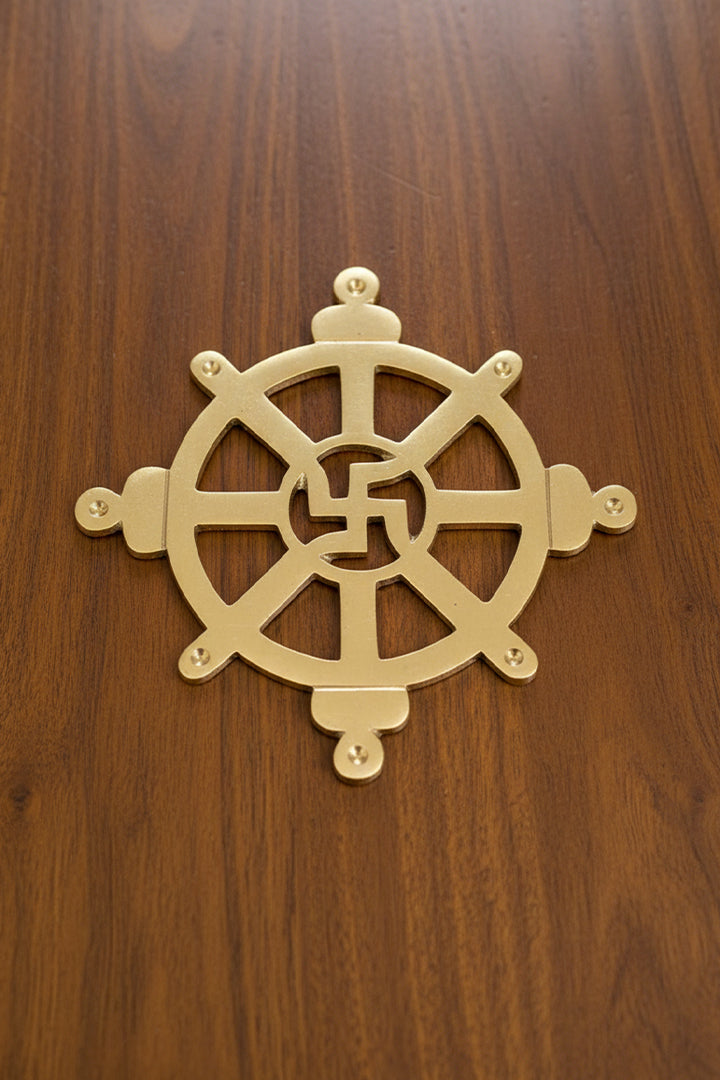 VASTU VARDAN BRASS CHAKRA SATIYA HELIX (4.5 INCH)