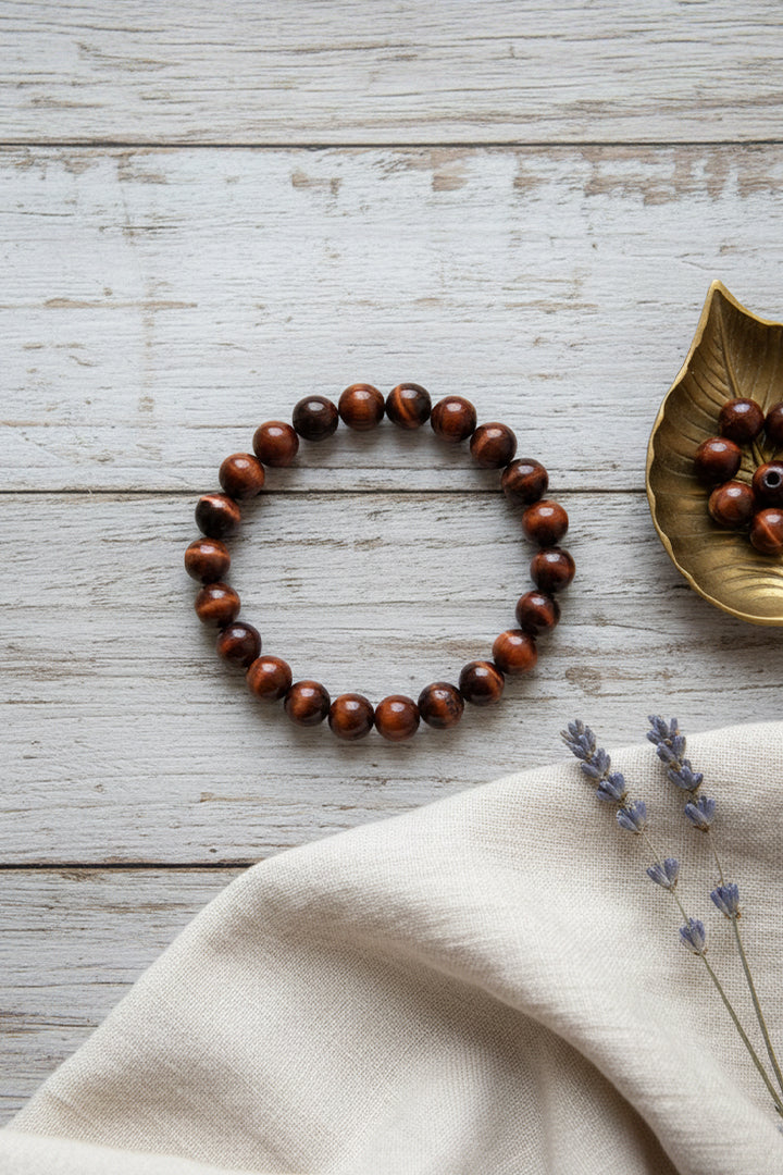 RED TIGER EYE BRACELET - Confidence, Energy & Focus