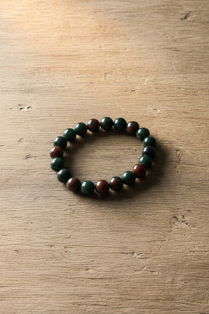 BLOOD STONE BRACELET -  Strength, Vitality & Protection