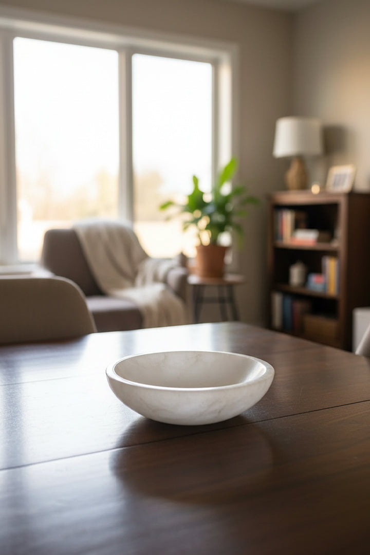 10CM - ROUND  CRYSTAL BOWL - Ideal Placement Work desk &  study table