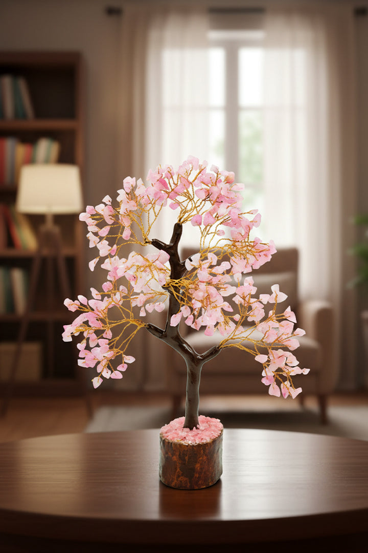 ROSE QUARTZ TREE 300 BEADS - Love, Healing & Positive Energy