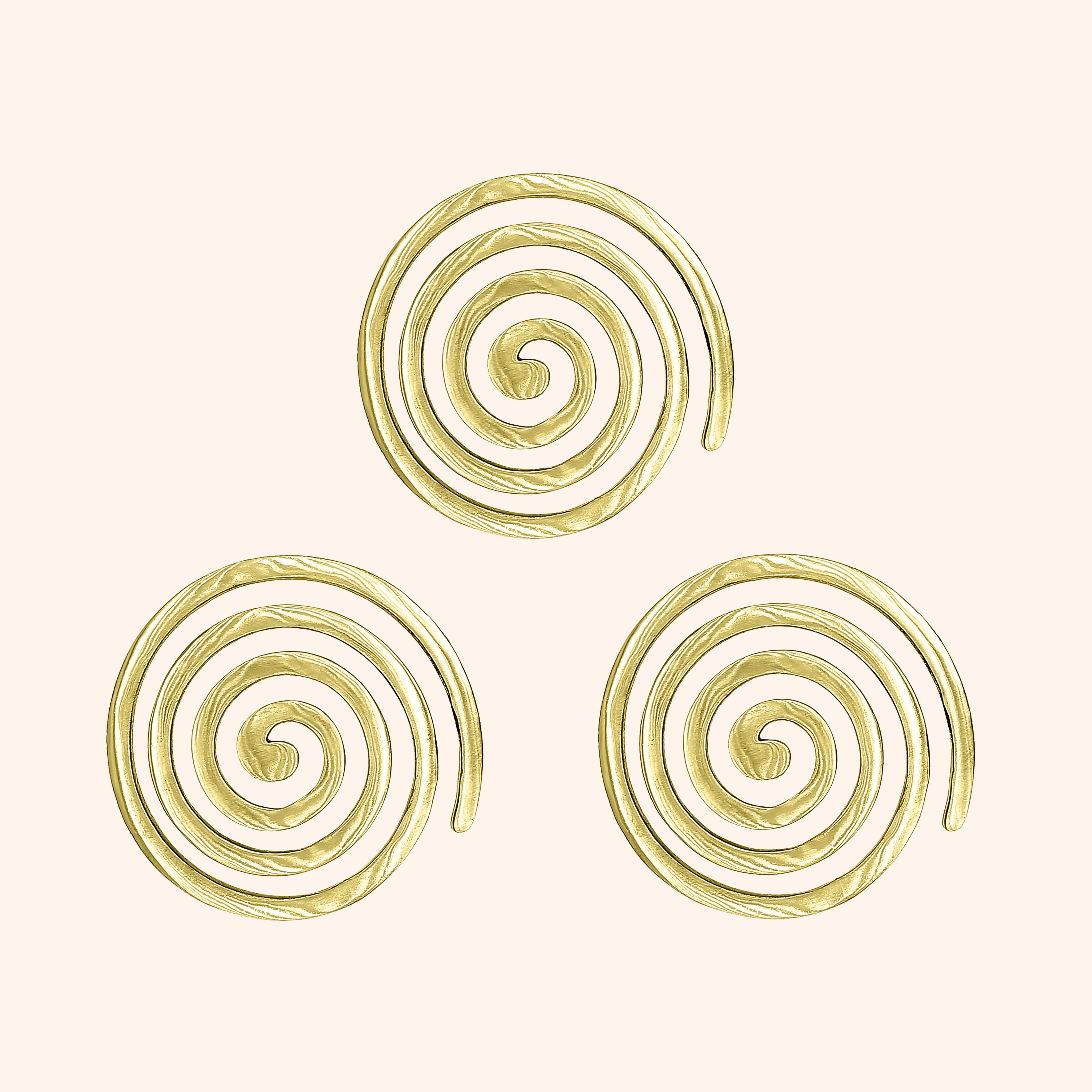 VASTU VARDAN BRASS PLAIN HELIX 4 INCH PACK OF 3