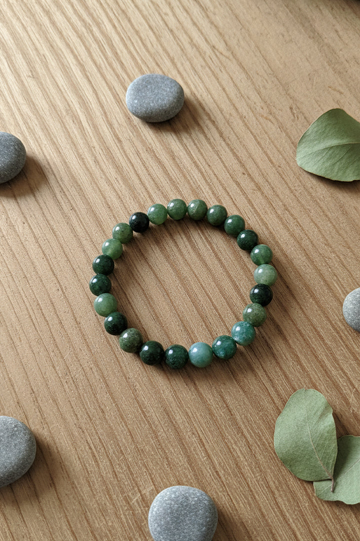 MOSS AGATE BRACELET - Growth, Abundance & Emotional Balance