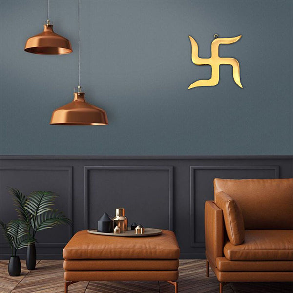 VASTU VARDAN 6 INCH BRASS SWASTIK