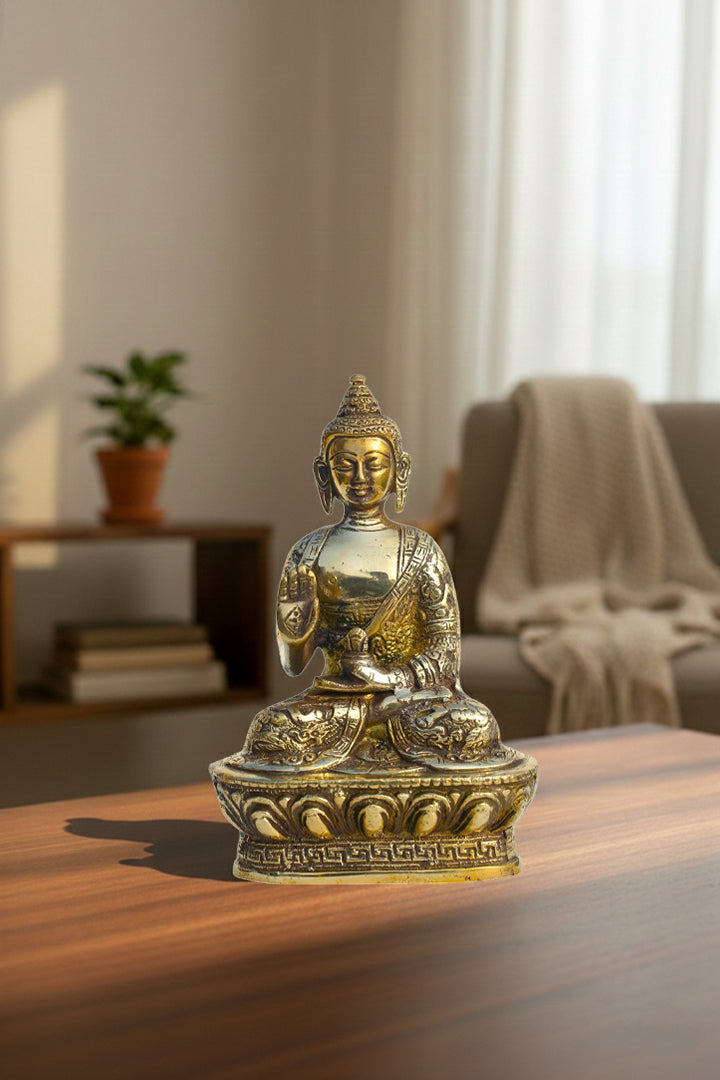 VASTU VARDAN BRASS BUDDHA JI STATUE