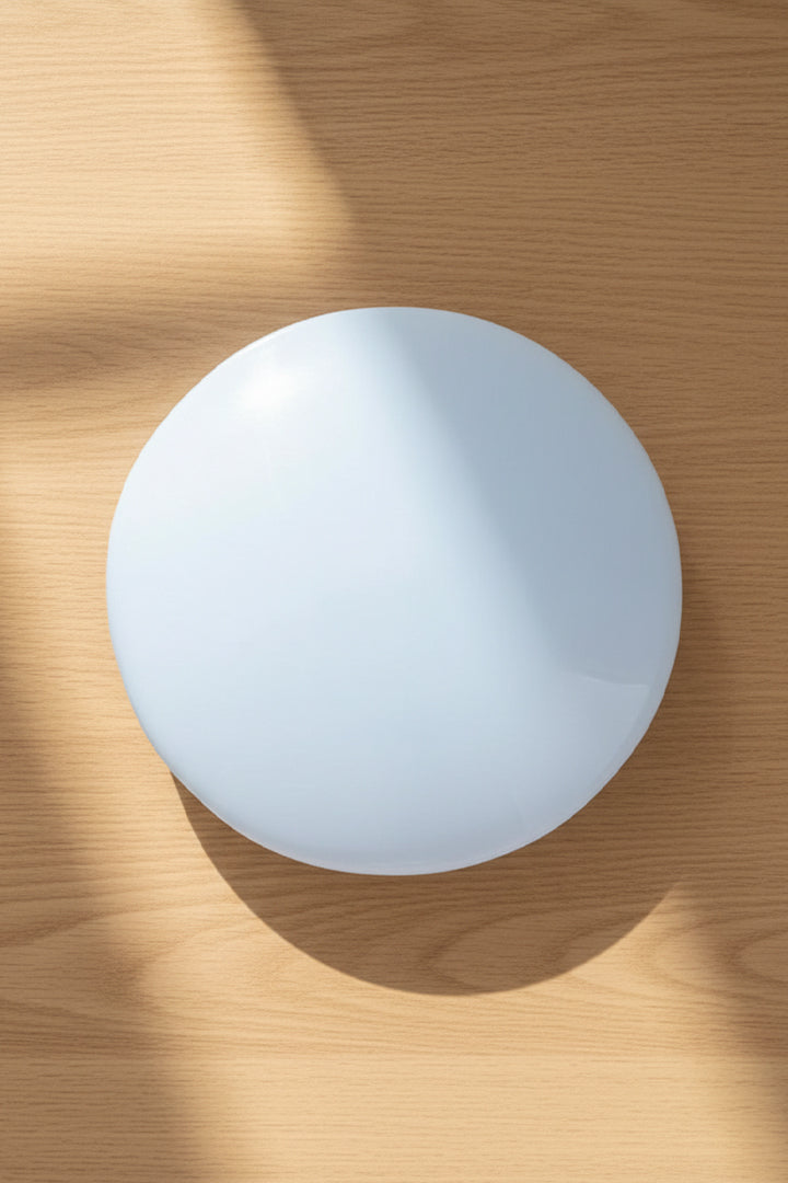 3 INCH - PLAIN ROUND SELENITE CRYSTAL PLATE -  Enhances Spiritual Practices like Reiki, meditation & healing work