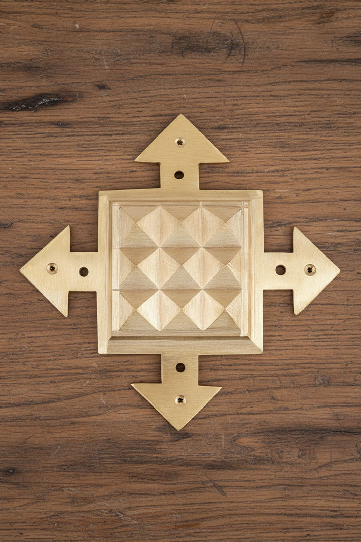 VASTU VARDAN BRASS PYRAMID ARROW HELIX (4 INCH)