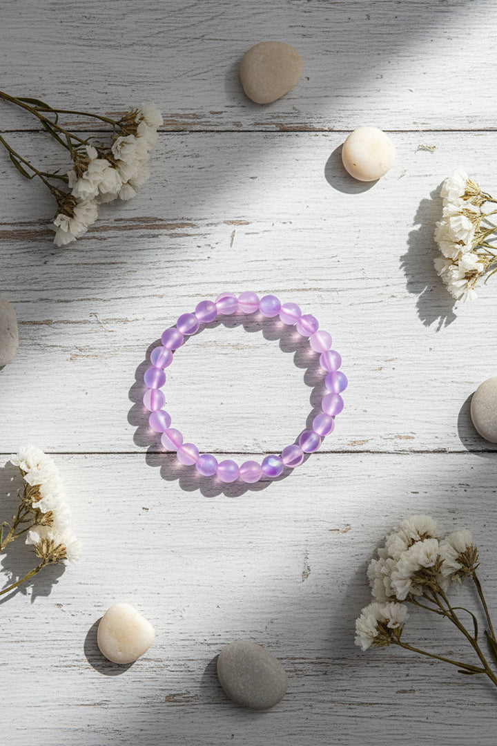 AURA QUARTZ PURPLE BRACELET - Supports Spiritual Growth & Instinct
