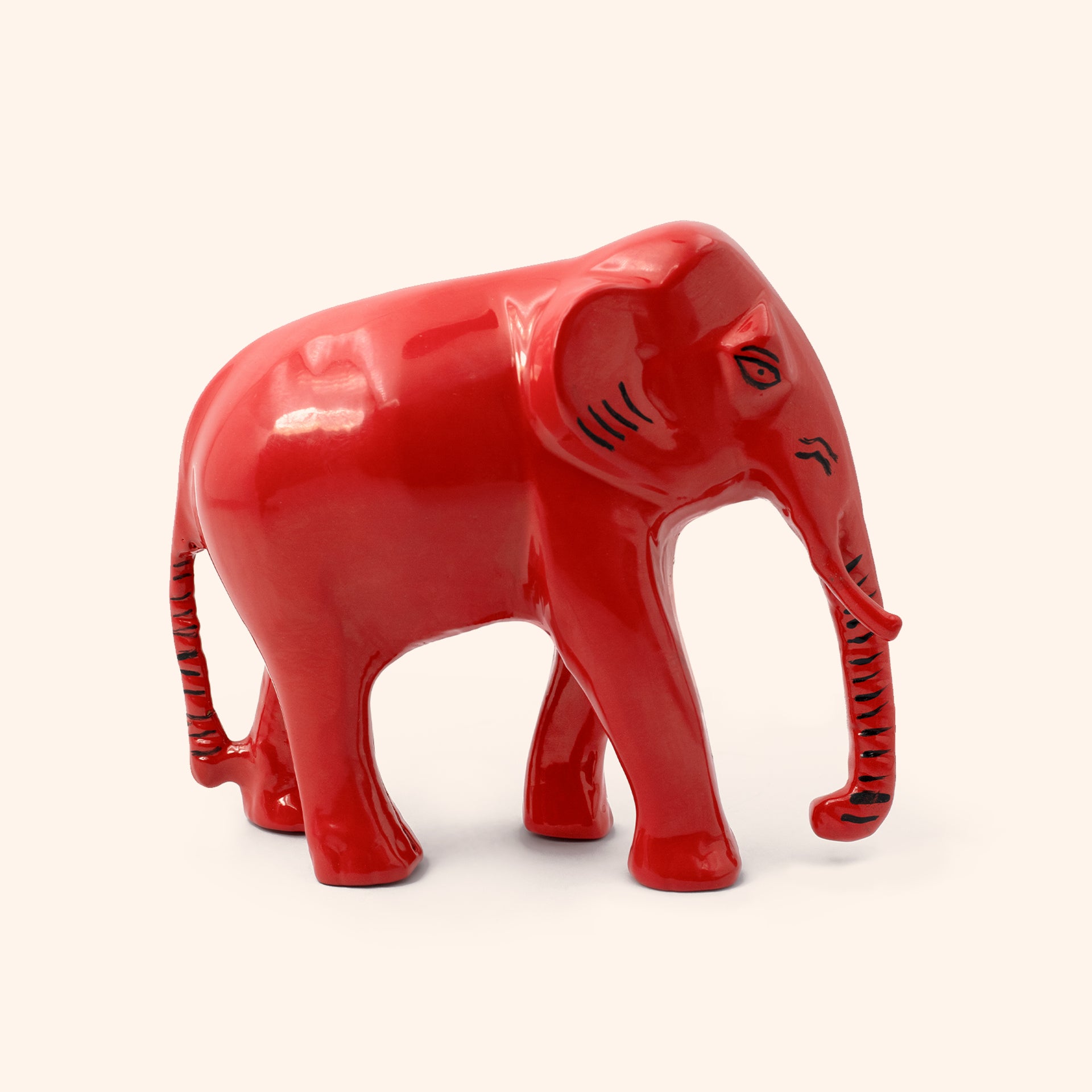 VASTU VARDAN BRASS RED ELEPHANT