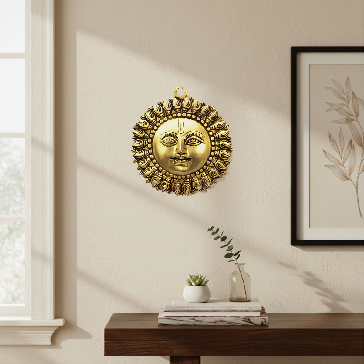 VASTU VARDAN BRASS SMALL SUN STATUE