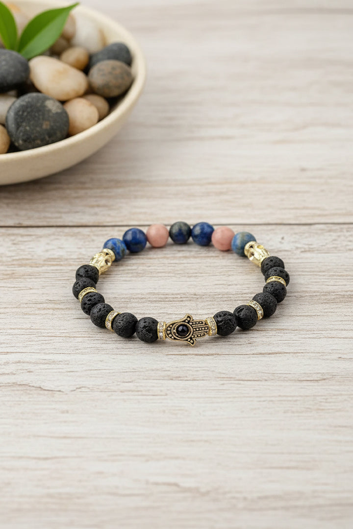 THYROID + LAVA COMBINATION BRACELET - Calmness, Balance & Aromatherapy Healing