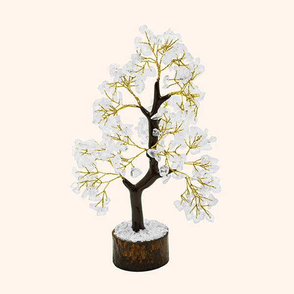 VASTU VARDAN CLEAR QUARTZ TREE 300 BEADS || ENERGY AMPLIFYING CRYSTAL TREE FOR CLARITY, HEALING, AND SPIRITUAL GROWTH || PERFECT FOR MEDITATION AND DÉCOR |
