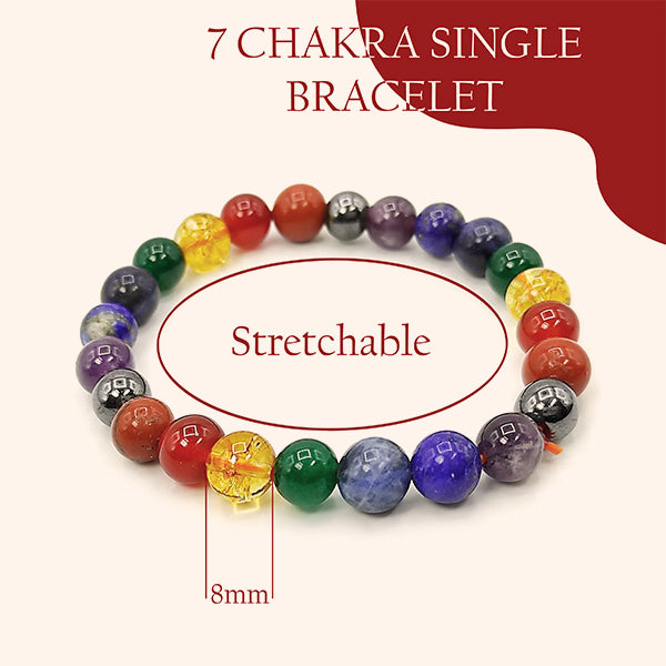 VASTU VARDAN SEVEN CHAKRA SINGLE BRACELET