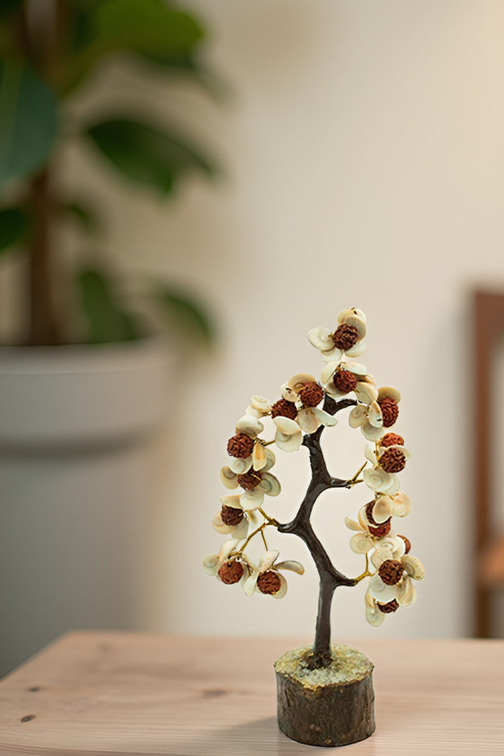 GOMATI CHAKRA WITH RUDRAKSHA TREE 100 BEADS -  Divine Energy, Protection & Prosperity