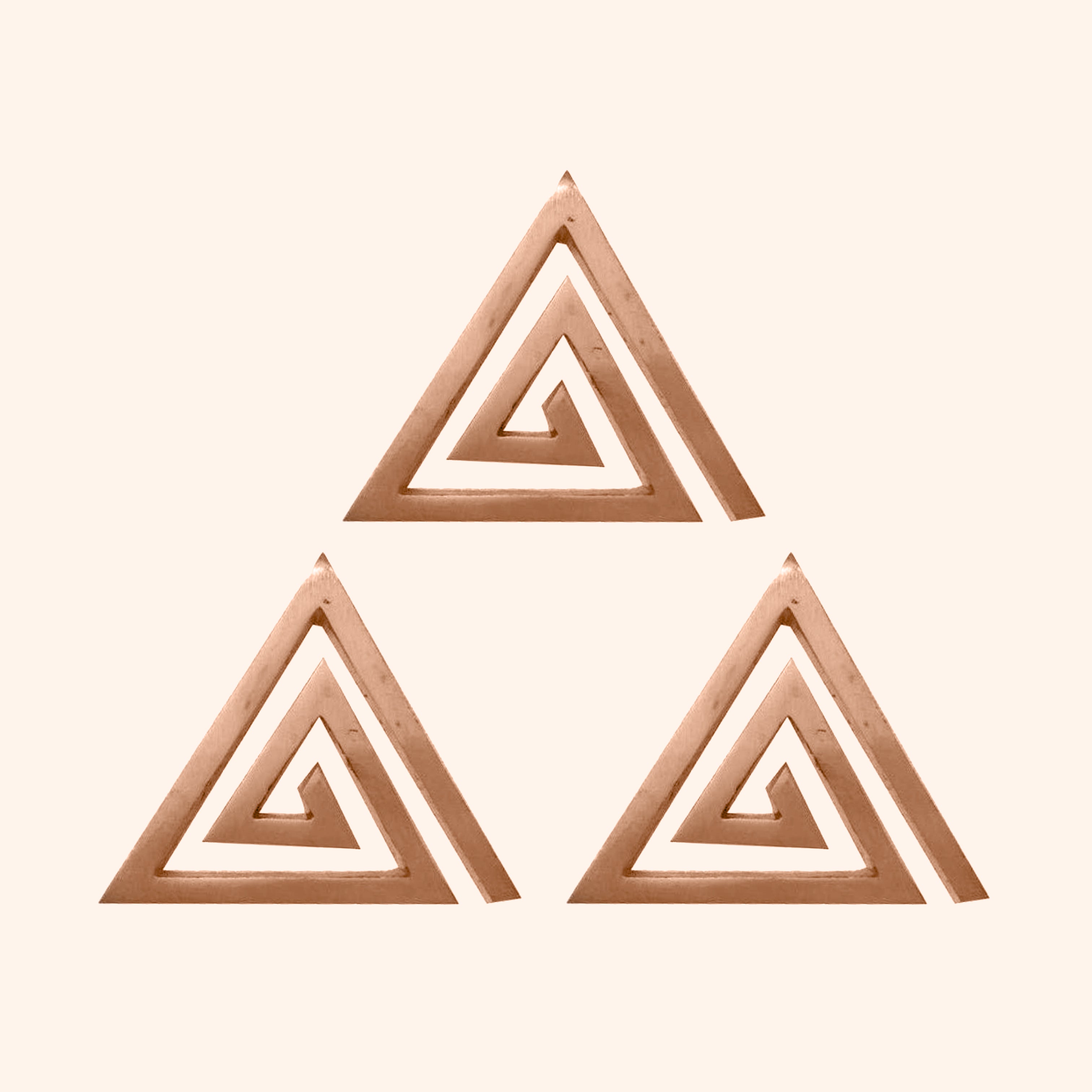 VASTU VARDAN COPPER PLAIN HELIX 6 INCH PACK OF 3