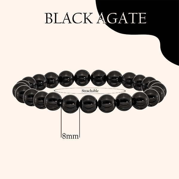 VASTU VARDAN BLACK AGATE BRACELET