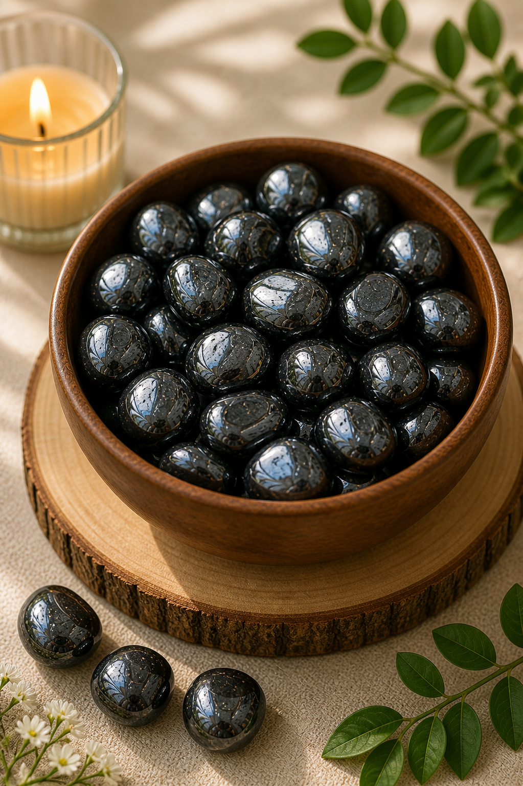 HEMATITE CRYSTAL TUMBLE - 100 GRAM - Use in crystal healing, Reiki & energy balancing practices