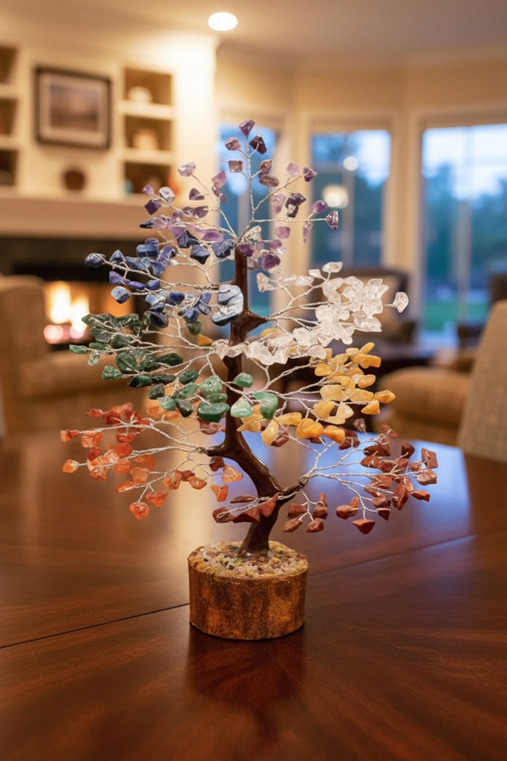 SEVEN CHAKRA TREE 600 BEADS - Energy, Balance & Elegant Décor