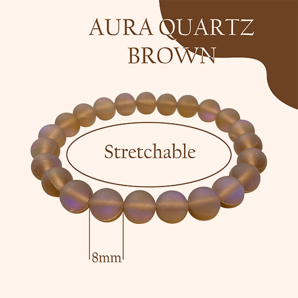 VASTU VARDAN AURA QUARTZ BROWN BRACELET