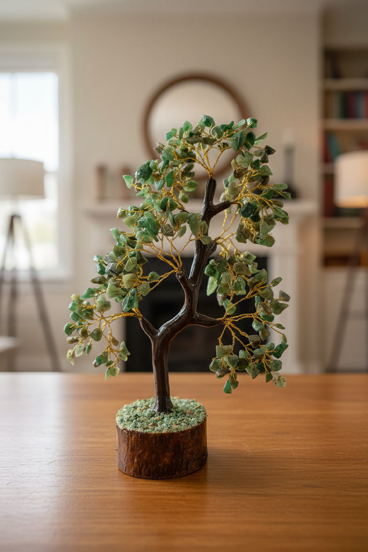 GREEN AVENTURINE TREE 300 BEADS - Growth, Prosperity & Heart Healing Energy