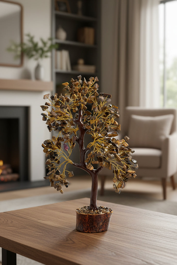 TIGER EYE TREE 300 BEADS  - For Confidence-Boosting &  Home And Office Decor
