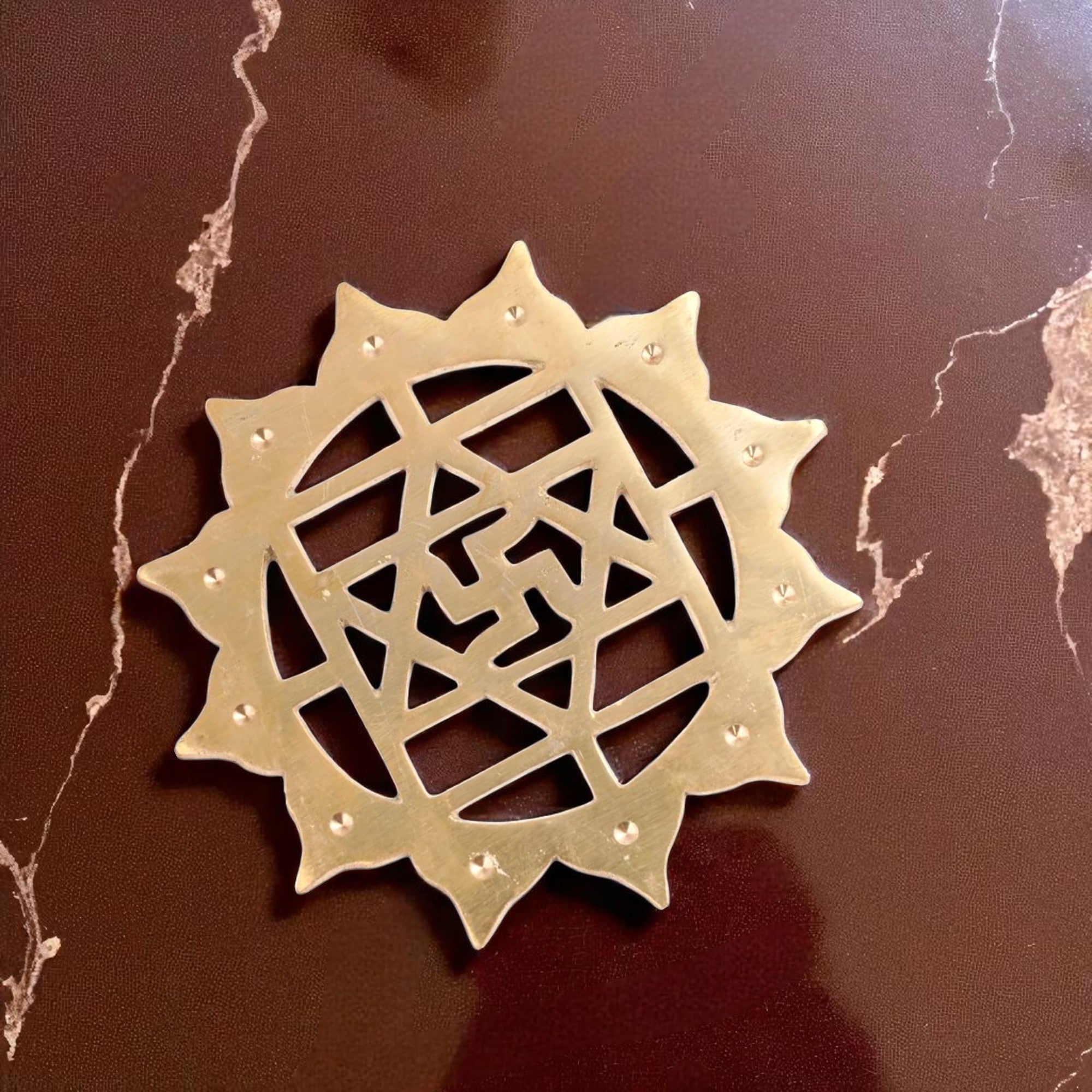 VASTU VARDAN BRASS KAMAL SATIYA HELIX 6 INCH