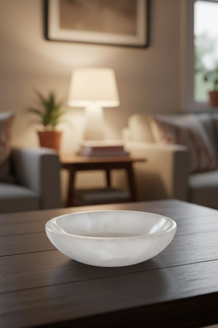 10CM - ROUND  CRYSTAL BOWL - Ideal Placement Work desk &  study table