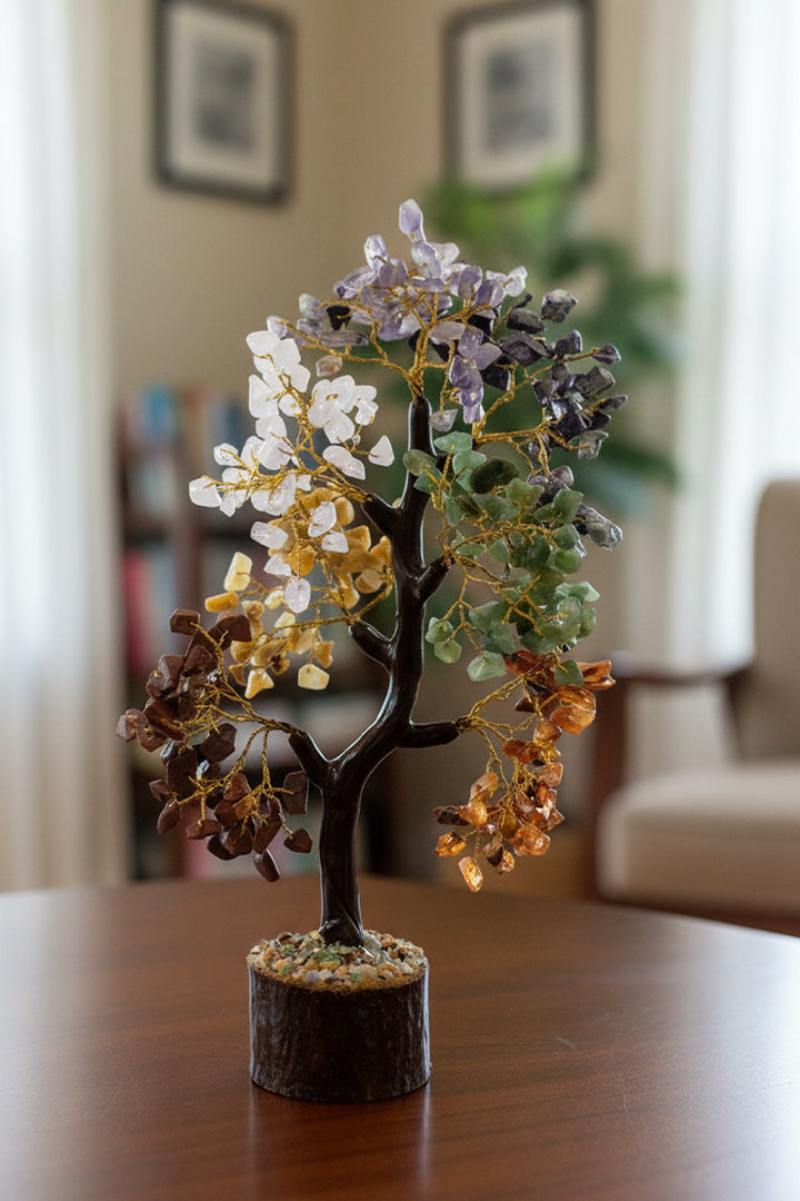 SEVEN CHAKRA TREE 300 BEADS - Energy, Balance & Elegant Décor