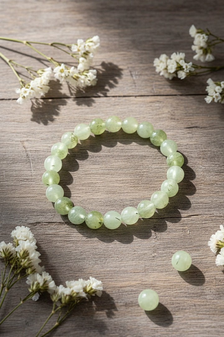 PREHENITE BRACELET -  Intuition & Inner Healing