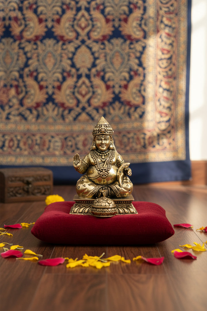VASTU VARDAN BRASS DHAN KUBER JI 3 INCH (APPROX)