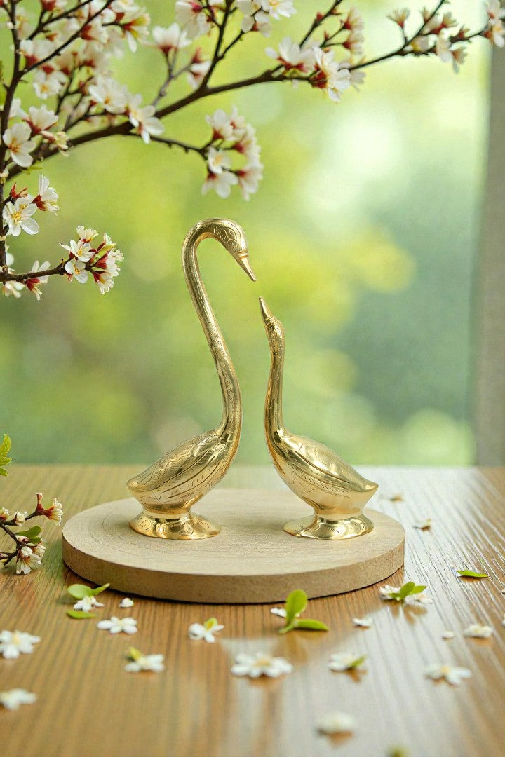 VASTU VARDAN BRASS SWAN PAIR