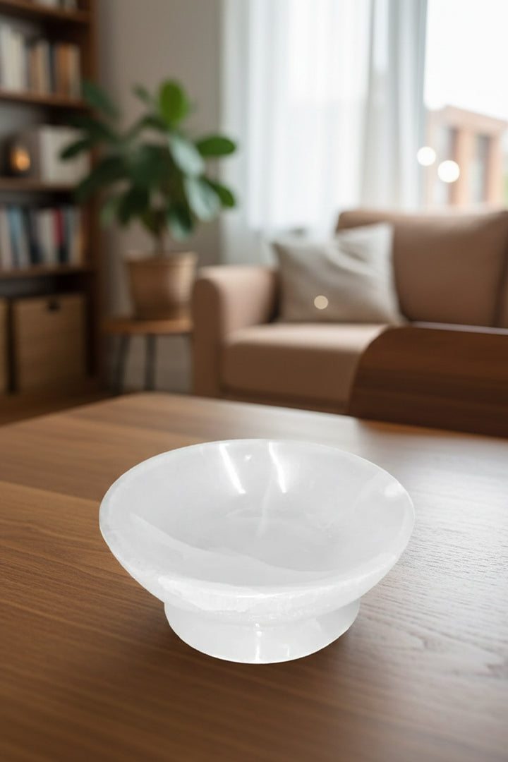 15 CM - ICE CREAM SHAPE CRYSTAL BOWL - Suitable Meditation or yoga corner