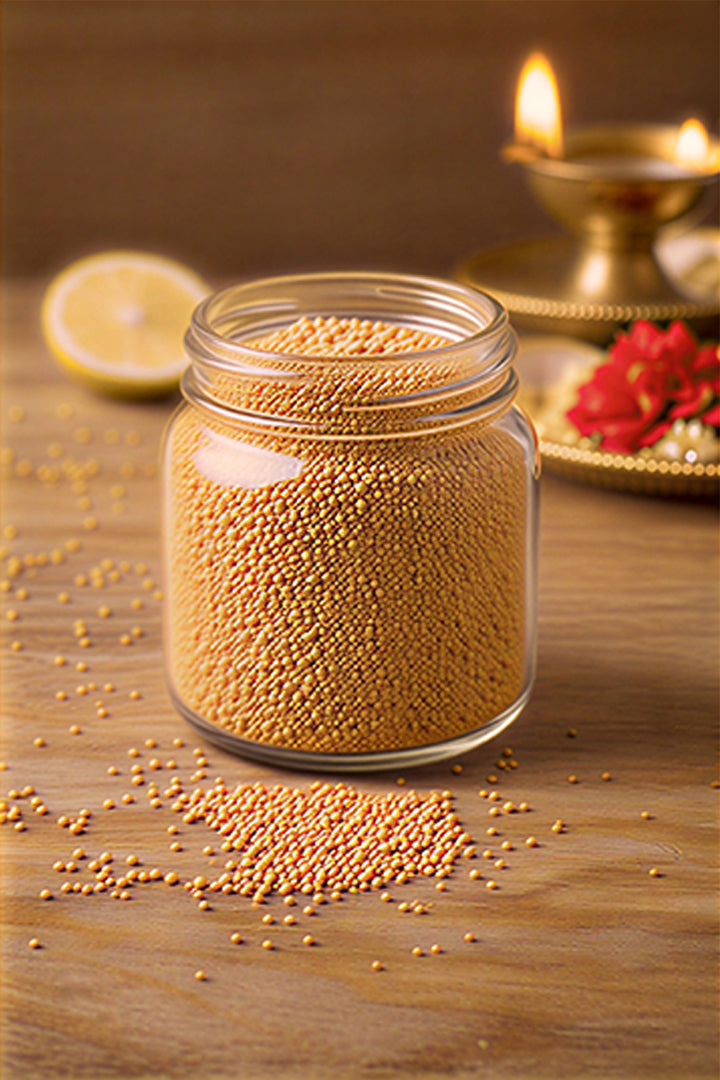 YELLOW SARSO 1 KG - Energy Cleansing & Problem Removal Remedies