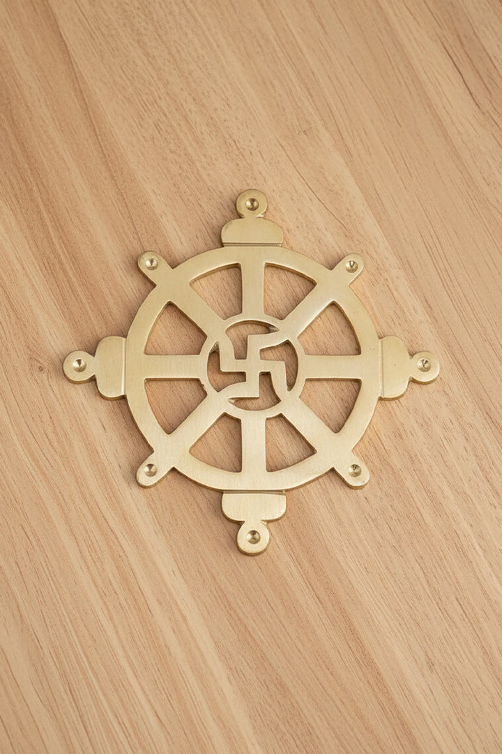 VASTU VARDAN BRASS CHAKRA SATIYA HELIX (4.5 INCH)