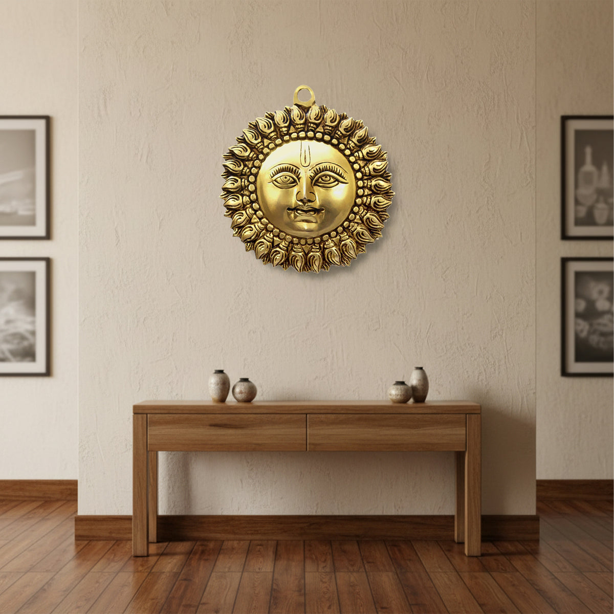 VASTU VARDAN BRASS SMALL SUN STATUE