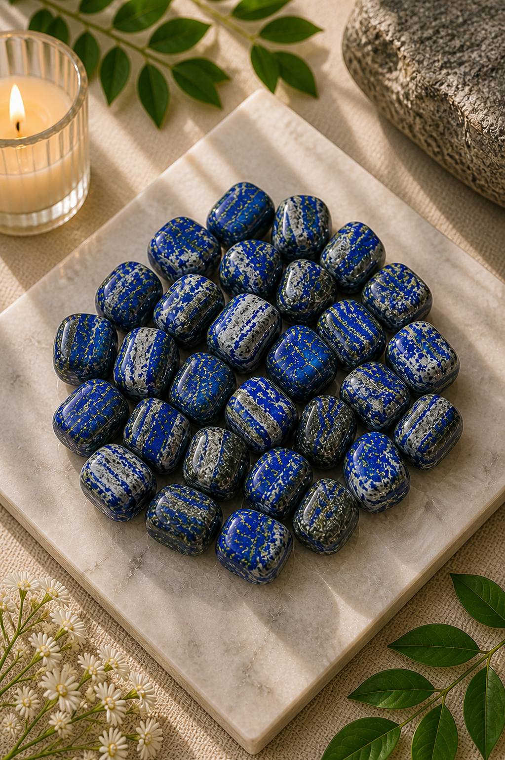 LAPIS LAZULI CRYSTAL TUMBLE 100 GRAM - Wisdom, Clarity & Positive Energy
