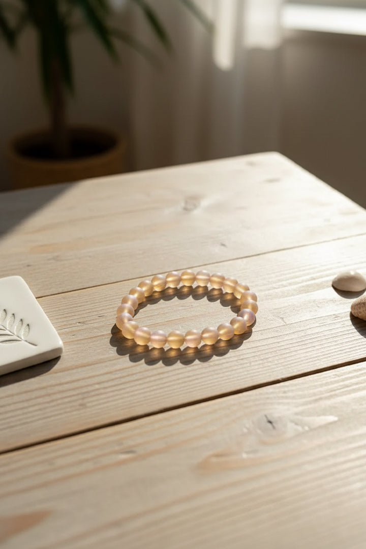 AURA QUARTZ BROWN BRACELET -  Daily Wear , Promotes Strength & Resilience