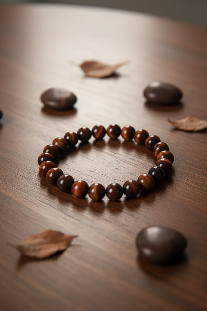 RED TIGER EYE BRACELET - Confidence, Energy & Focus