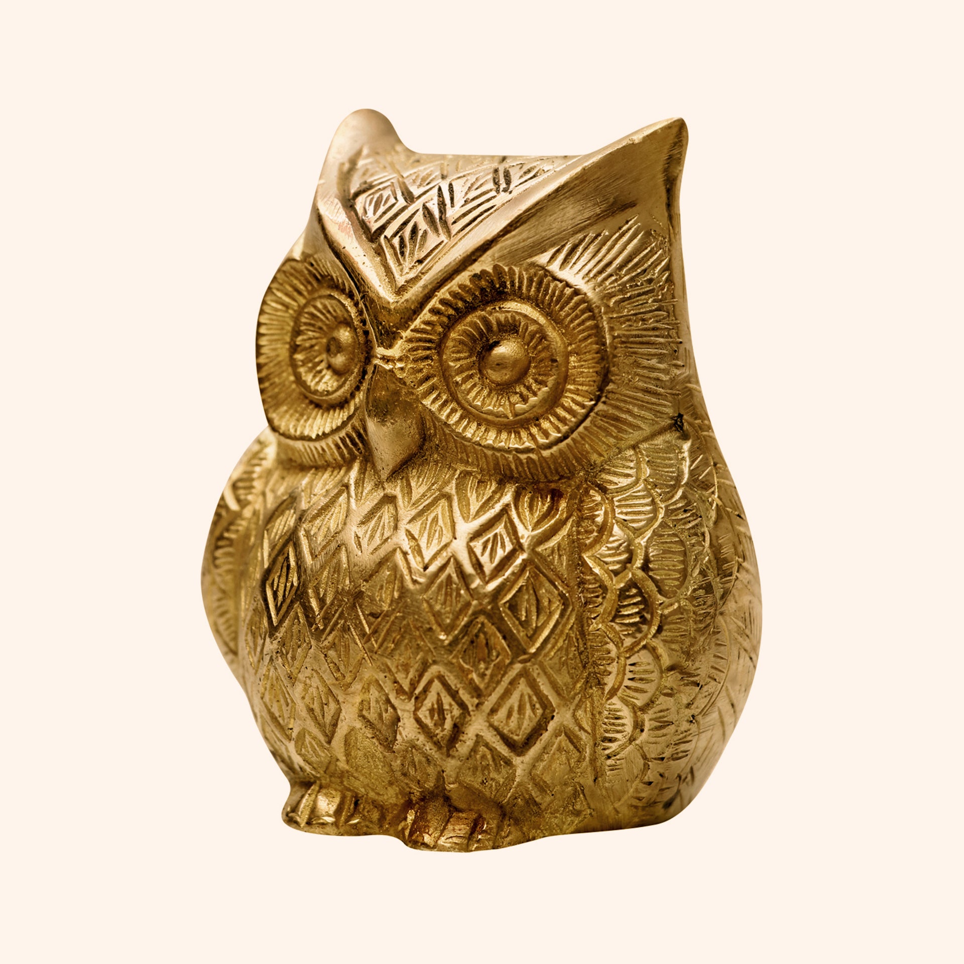 VASTU VARDAN BRASS OWL STATUE