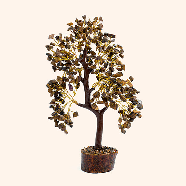 VASTU VARDAN TIGER EYE TREE 300 BEADS || CONFIDENCE-BOOSTING CRYSTAL TREE FOR FOCUS, PROTECTION, AND POSITIVE ENERGY|SPIRITUAL DECOR FOR HOME AND OFFICE