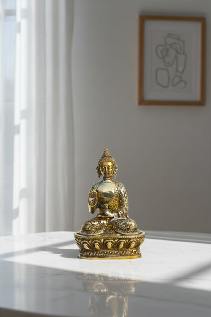 VASTU VARDAN BRASS BUDDHA JI STATUE