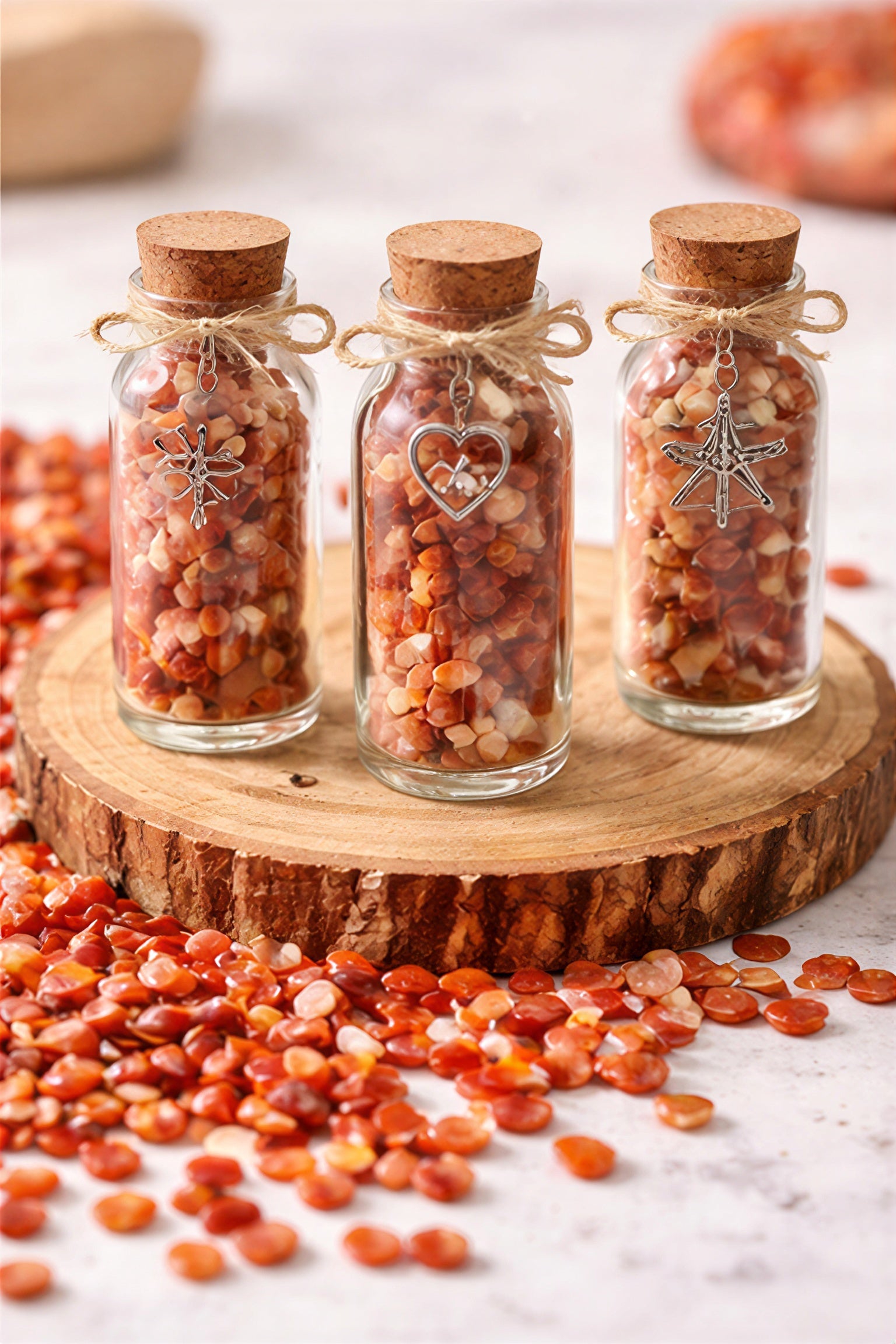 CARNELIAN CRYSTAL CHIPS - Strongly associated with the sacral chakra